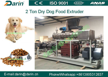 Double screw Otomatis kering Pet Food Extruder mesin produksi