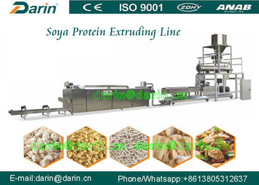 Terus menerus dan otomatis Extruded Isolated Soya Protein Food Extruding machine