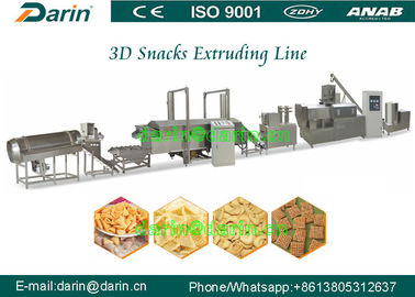 Pelet 3D 2D Snack Extruder Machine, mesin pembuat keripik jagung
