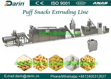Oat Wheat Rice Puff Extruder Machine dilengkapi dengan Packing Machine