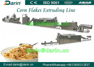 Sepenuhnya otomatis Corn Flakes Processing Line, mesin pembuat makanan ringan