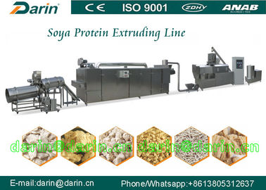 Stainless Steel Automatic Soya Extruder Machine untuk ekstrusi protein tanaman