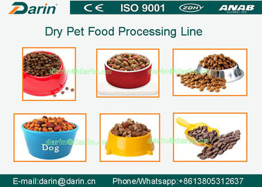 Profesional otomatis anjing Pet makanan ekstruder lini produksi dengan CE