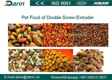 High Efficiency Automatic Pellet Pet Food Extruder Machine Dengan CE dan ISO9001