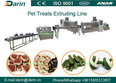 Mengunyah Puppy Dog Food Extruder Machine untuk Pati Jagung, Bubuk Daging