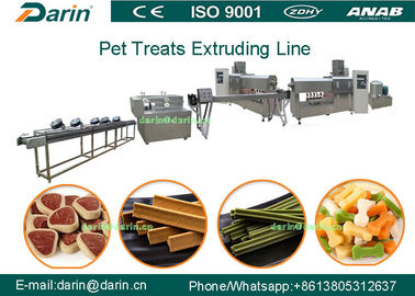 100kg / h Kapasitas Tinggi Dog Food Extruder Machine Untuk Membuat Pet Snack