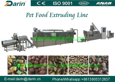 Anjing / burung / hewan peliharaan Pet Food Extruder Production Line 800-1000kg / jam 200kw