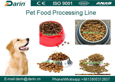 Stainless Steel Twin Screw Dry Pet Food Peralatan ekstruder untuk Anjing, burung