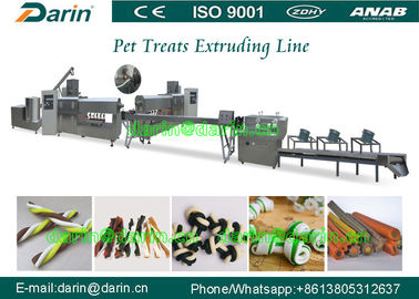 CE ISO9001 Certified Single Screw Extruder Machine Untuk Anjing Pet Chewing Bar