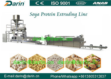 Sayuran Protein Makanan Produksi Mesin Line / Fiber soya nugget extruder