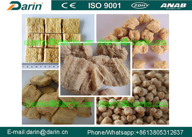 Sayuran Protein Makanan Produksi Mesin Line / Fiber soya nugget extruder