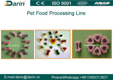 Continuous dan otomatis Dog Food Extruder Perawatan Gigi Pet Chewing Toy Making Machine