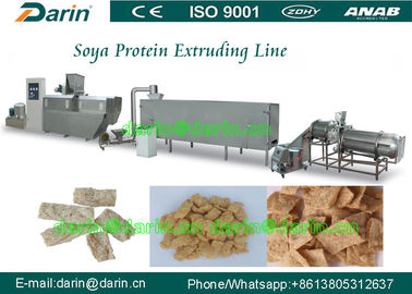 Tissue / tekstur Soy Sayuran Protein makanan ringan extruder lini produksi