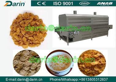 Kue Jagung Snack Otomatis Jalur Produksi / Sereal Corn Flakes Processing Machine