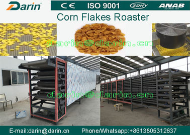 Jagung serpih jalur produksi / Corn Flakes Roaster dengan Sertifikat CE