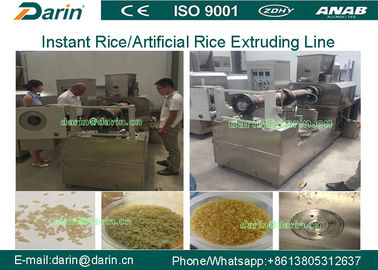 Snack Food Extruder Machine / Artificial Rice Extruding Line dengan CE