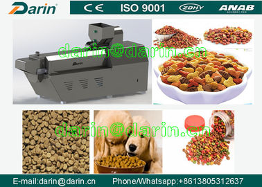 150-200kg / jam Jalur produksi makanan anjing / peralatan pengolahan makanan hewan kering