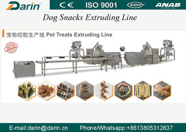 Pet memperlakukan / Anjing makanan membuat mesin / Dog Food Extruder dengan PLC &amp;amp; Touch Screen