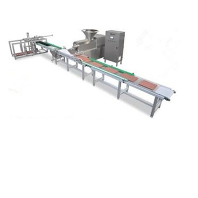 SUS304 Pet Food Extruder Otomatis bar daging masuk ekstrusi dingin sekrup tunggal lini produksi stainless steel