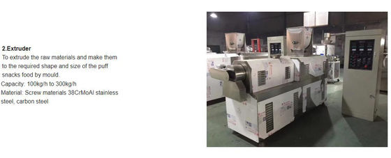 Kontinyu & otomatis Soya Extruder Machine untuk Soya Protein / Textureed Soya Protein