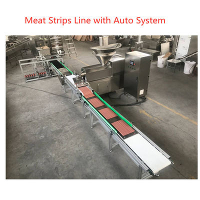 Darin Meat Strip Cutting Machine / Meat Strips Dog Treats Jalur Pengolahan Makanan Hewan Peliharaan