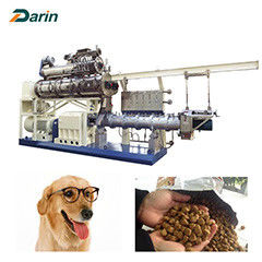 Kontrol PLC 5ton 150kg / Jam Mesin Extruder Makanan Hewan Untuk Makanan Anjing