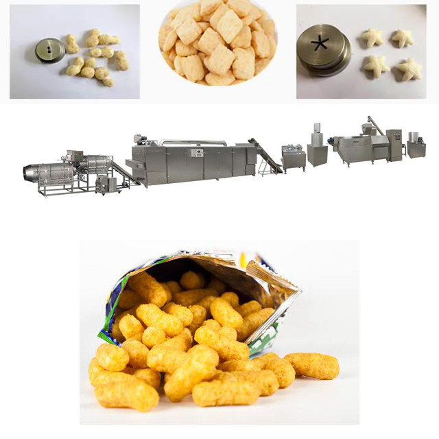 Otomatis Keju bola / puff snack food machine / jalur produksi