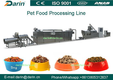 Kering Anjing / Kucing / Burung Pet Food Extruder Line / Mesin Pembuatan 380V 80kw