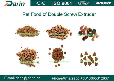 Double Screw Pet Food Extruder mesin, peralatan makanan anjing manufaktur