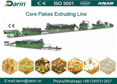 Output Tinggi 150kg / jam Corn Flakes Processing Line dengan 304 Stanless Steel