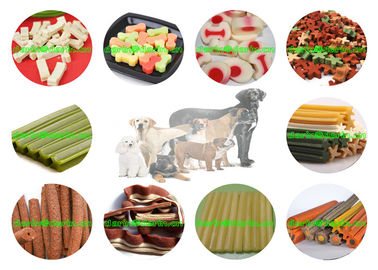 Sepenuhnya stainless steel Dog Food Extruder untuk mengunyah makanan ringan dan makanan hewan semi lembab