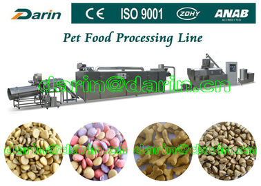 150kg / h - 500kg / h Mesin pembuat makanan hewan peliharaan kering, extruder makanan anjing