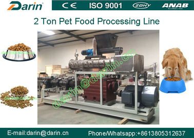 150kg / h - 500kg / h Mesin pembuat makanan anjing kering untuk gandum, beras, jagung