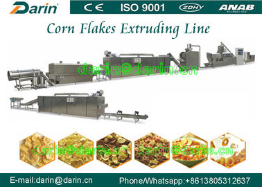 Double screw extruder Corn Flakes Processing Line / peralatan / mesin