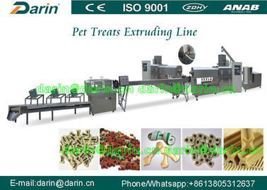 Pet Soft Treat Dog Food Extruder Processing Line dengan sekrup tunggal