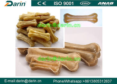 Tepung Kolom dan Tiga Papan Rawhide Pet Bone mesin makanan anjing dengan ISO9001