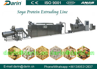 Otomatis TVP / TSP Soya protein makanan ekstrusi Mesin dengan sertifikat ISO