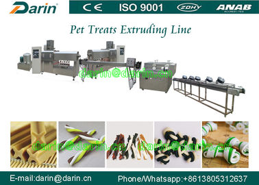 Singe Screw peralatan extruder / Pet Treats bone dog food machine