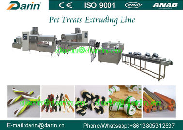 100kg / h Kapasitas Pet Dog Food Extruder Machine, peralatan produksi makanan anjing