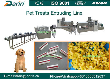 Perawatan Gigi Anjing Mengunyah Tulang Pet Snack Makanan Extruder Processing Equipment