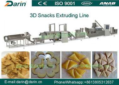 3d / 2D Pellet Snack Mengekstrusi lini produksi / mesin