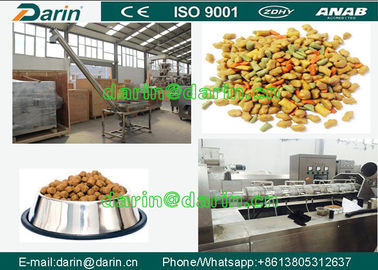 DARIN Twin Screw extruder makanan anjing dengan ISO, Feed Pellet Production Line