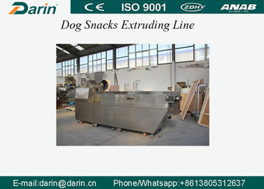 CE Disetujui Pengisi Makanan Anjing Otomatis dengan Kapasitas 200-250kg, Pet Treats / Dog Chew Food Processing Line