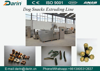 CE Disetujui Pengisi Makanan Anjing Otomatis dengan Kapasitas 200-250kg, Pet Treats / Dog Chew Food Processing Line