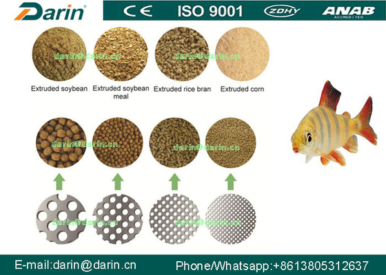 Pet Food Extruder yang Lebih Sehat  Floating Fish Feed / Dog Pellet / Pabrik Pengolahan