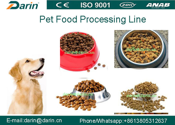 Pet Food Extruder yang Lebih Sehat  Floating Fish Feed / Dog Pellet / Pabrik Pengolahan
