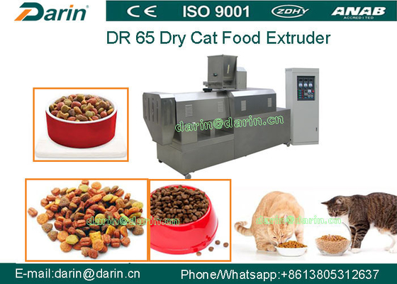 Pet Food Extruder yang Lebih Sehat  Floating Fish Feed / Dog Pellet / Pabrik Pengolahan