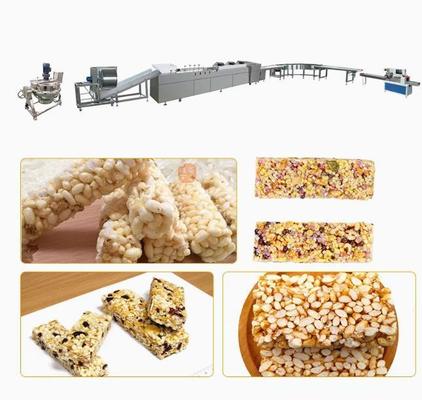 Mesin Peanut Chikki / Cereal Candy Bar Cutting Line dari baja tahan karat