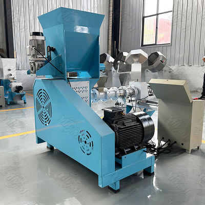 Twin Screw anjing makanan extruder dengan ISO, Feed Pellet Produksi Line