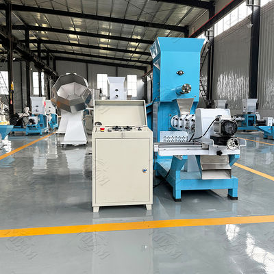 Twin Screw anjing makanan extruder dengan ISO, Feed Pellet Produksi Line
